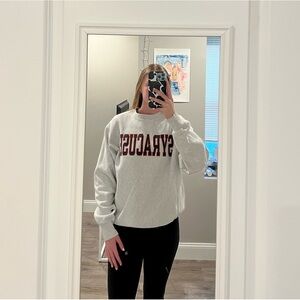 Champion Syracuse Gray Crewneck Sweater